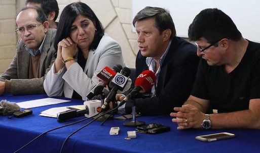 A denúncia também foi feita em uma entrevista coletiva para a imprensa. Foto: cortesia Fundamedios. A denúncia também foi feita em uma entrevista coletiva para a imprensa. Foto: cortesia Fundamedios.