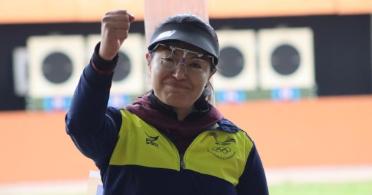 Diana Durango, de 34 años, se impuso en la competencia de pistola 25 metros / Foto: cortesía ministerio del Deporte