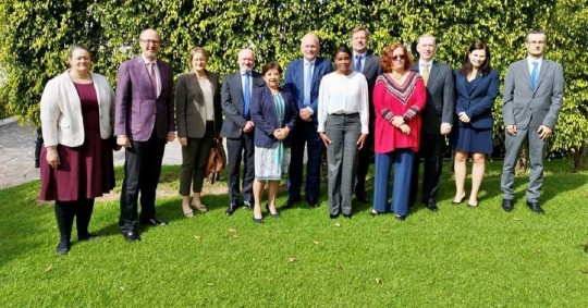 Los embajadores se reunieron con la fiscal general tras las amenazas que recibió/ Foto: cortesía Embajada de EE.UU