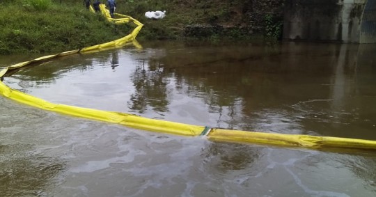 Ocurrió hoy en la parroquia Santa Cecilia, cantón Lago Agrio / Foto: cortesía Petroecuador