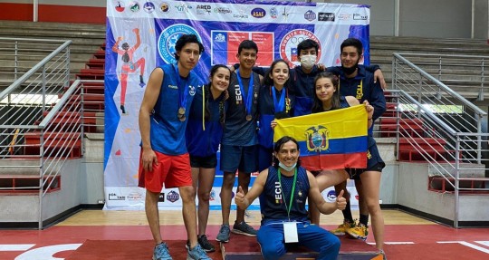 Ecuador conquistó 12 medallas en el Sudamericano de Escalada / Foto: cortesía ministerio de Deportes