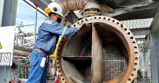 El mantenimiento en la Planta de Gas Shushufindi concluyó / Cortesía de Petroecuador