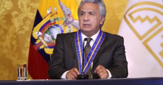 Expresidente Lenín Moreno fue llamado a la Comisión de Fiscalización de la Asamblea / Foto: cortesía Presidencia