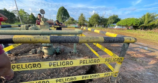 Un nuevo incidente se registró en el Bloque 57 en Shushufindi / Foto: cortesía Confeniae