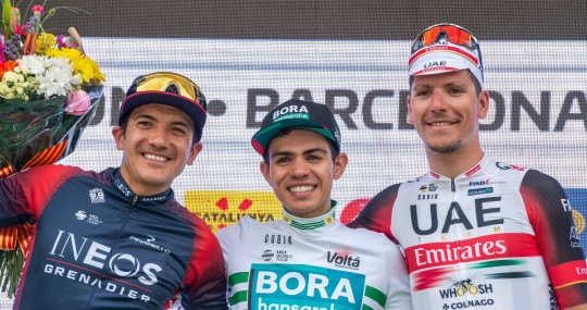 Carapaz quedó segundo en la Volta a Catalunya y ya piensa en el Giro / Foto: cortesía Volta a Catalunya