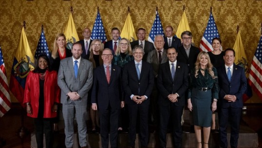 Julio José Prado publicó en su cuenta de Twitter: “Seguimos en camino para lograr un TLC con Estados Unidos" / Foto: cortesía Secretaría General de Comunicación de la Presidencia