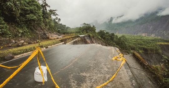 Hostales reportan cancelación de reservas debido a las complicaciones para movilizarse. / Foto: Cortesía Ministerio de Obras Públicas
