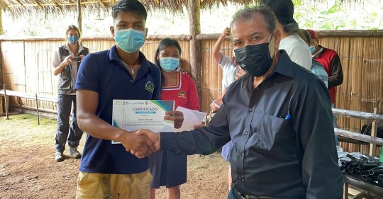 Productores de Napo aprenden sobre bambú / Foto: cortesía Ministerio de Agricultura