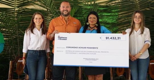 El área protegida está bajo custodia de las comunidades Mashientzi y Tinkias, de la etnia achuar, en la provincia amazónica de Napo / Foto: cortesía MAATE
