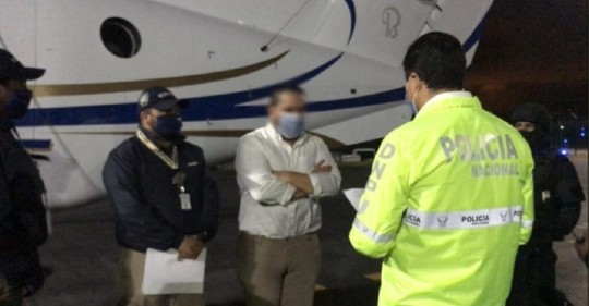 Jacobo Bucaram fue trasladado a la cárcel tras ser expulsado de Colombia / Cortesía de la Fiscalia de Ecuador