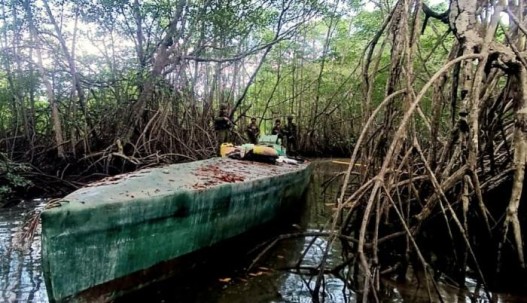 3 semisumergibles de las disidencias de las FARC fueron incautados / Foto: Cortesía