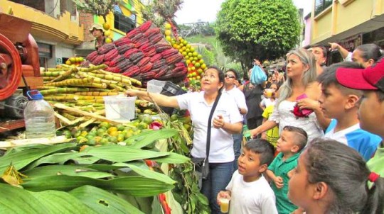 Una gran fiesta de alegría se vivió en el pregón de la Pachamama Raymi. Foto: La Hora