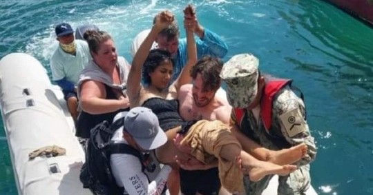 La víctima se encuentra internada en un centro médico de isla Santa Cruz./ Foto: cortesía