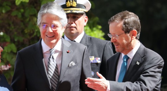 Lasso se reúne con presidente israelí e insta a fortalecer relación bilateral / Foto; EFE