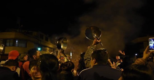 Cacerolazo por la paz retumbó en Quito / Foto: cortesía