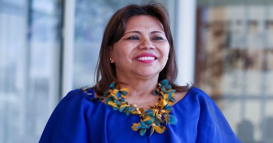 Fany Kuiru, primera mujer electa para liderar la confederación indígena Coica
