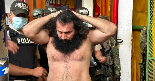 Lasso precisó que "Fito" ha sido trasladado de la cárcel regional de la provincia de Guayas a la prisión de máxima seguridad La Roca / Foto: cortesía FF. AA.
