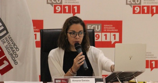 La ministra de Salud se congratuló de que "Ecuador ya tenga más de cinco millones de personas con la tercera dosis". / Foto: Cortesía Ministerio de Salud