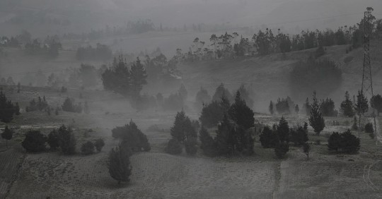 Poblados de seis provincias afectados por ceniza del Sangay / Foto: EFE