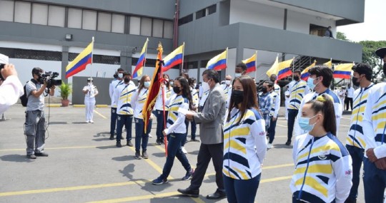 Lucía Yépez y David Farinango son los abanderados de Ecuador para los Juegos Panamericanos Junior / Foto: cortesía Ministerio de Deportes