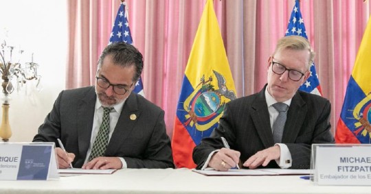 La cooperación será contra el narcotráfico y corrupción durante 10 años / Foto: cortesía Cancillería