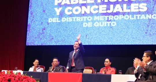 En Quito, el correísmo recuperó la Alcaldía con Pabel Muñoz y mantuvo la Prefectura con Paola Pabón / Foto: cortesía Municipio de Quito
