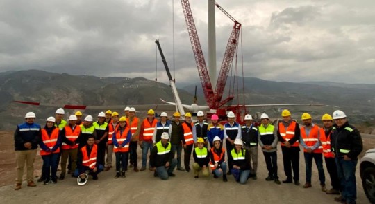 Proyecto eólico Huascachaca presenta un 98 % de avance / Foto: Cortesía ministerio de Energía