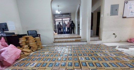 En los dos primeros meses de 2023 se incautaron en Ecuador más de 33 toneladas de drogas, principalmente cocaína/ Foto: Cortesía Policía Nacional