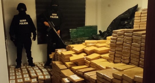Policía incautó más de 8 toneladas de cocaína en Guayas / Foto: cortesía Policía Nacional