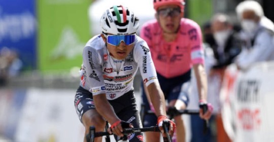 Alexander Cepeda, campeón de los jóvenes del Tour de los Alpes / Foto: Cortesía de Alexander Cepeda (Twitter)