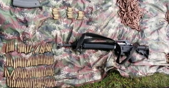 Alarma en Sucumbíos por grupo irregular Comandos de Frontera / Foto: Fuerzas Armadas