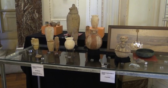 "Desde Uruguay contribuimos de forma activa a la lucha contra el tráfico ilícito de bienes culturales, delito que, según información difundida por Unesco, ocupa el tercer lugar en delitos a nivel mundial" / Foto: EFE
