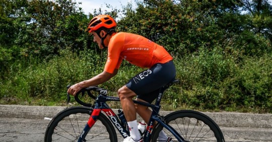 Richard Carapaz será el líder de Ineos en la Vuelta a Suiza/ Foto: foto cortesía Twitter Richard Carapaz