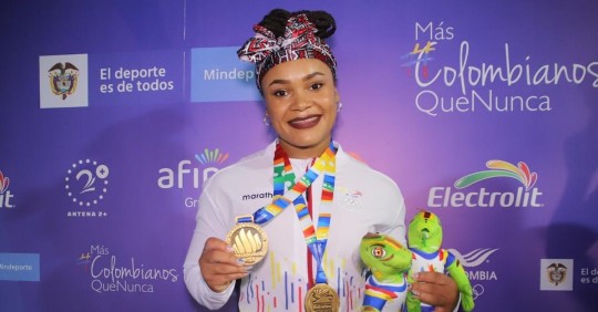 Neisi Dajomes impuso récords Sudamericano y Panamericano en Valledupar / Foto: cortesía Comité Olímpico Ecuatoriano