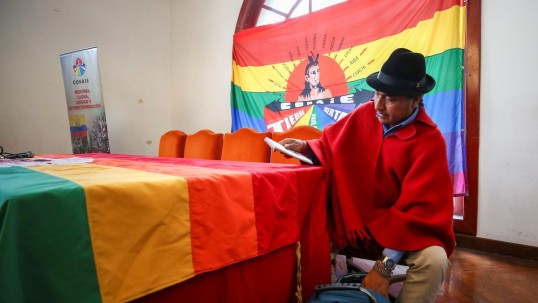 La Conaie se reunió en Quito para analizar la coyuntura política/ Foto: EFE