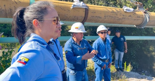 Marcela Reinoso, gerente de Petroecuador, visitó Pichincha, Napo y Sucumbíos / Foto: cortesía Petroecuador 