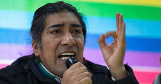 Pachakutik decide promover el voto nulo en el balotaje entre Arauz y Lasso / Foto: EFE