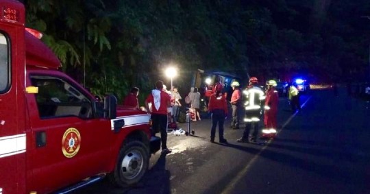 El accidente ocurrió en el sector Shangaime, zona denominada como ‘la curva de la muerte’ / Foto: cortesía ECU911