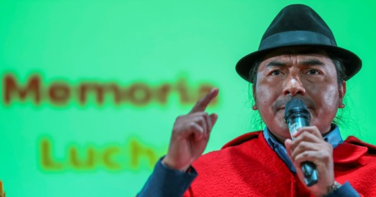 El líder indígena dijo, además, que la cúpula indígena soporta una persecución permanente / Foto: EFE