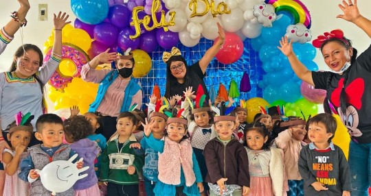 1.188 niños fueron homenajeados en Pastaza / Foto: cortesía MIES