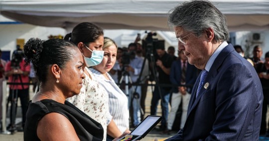 La ceremonia tuvo lugar en el Cuartel Modelo de Guayaquil / Foto: cortesía Presidencia 