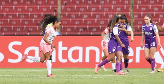En un duelo, las ecuatorianas tuvieron como figuras a la colombiana Maireth Pérez y a la venezolana Enyer Higuera / Foto: cortesía CONMEBOL Libertadores Femenina