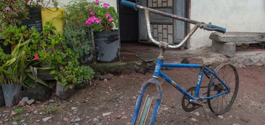 La vieja bicicleta modelo BMX está guardada en la casa de los padres de Richard Carapaz, en El Playón de San Francisco, en la provincia de Carchi. Foto: El Telégrafo