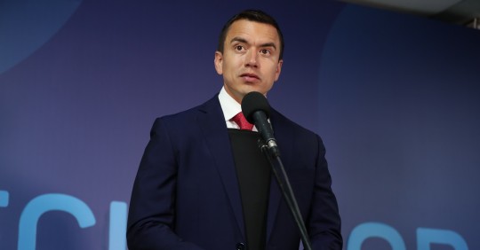De acuerdo con el último sondeo realizado por la encuestadora Comunicaliza, Noboa cuenta con voto válido probable del 53,28 % frente al 46,72 % de González/ Foto: cortesía EFE