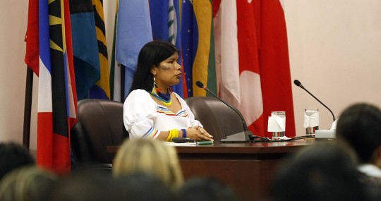 Patricia Gualinga ganó el premio Palme de derechos humanos / Foto: EFE