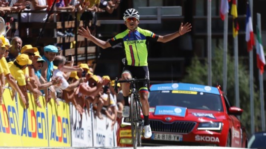 El 25 de agosto, Alexander Cepeda se llevó la última etapa del Tour de l'Avenir. - Foto: Tour de l'Avenir