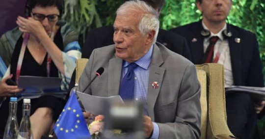 Borrell señaló que esta será "la tarea del nuevo Gobierno y Asamblea Nacional", que deben aprender a trabajar juntos más allá de sus diferencias en el interés del país / Foto: cortesía Josep Borrell