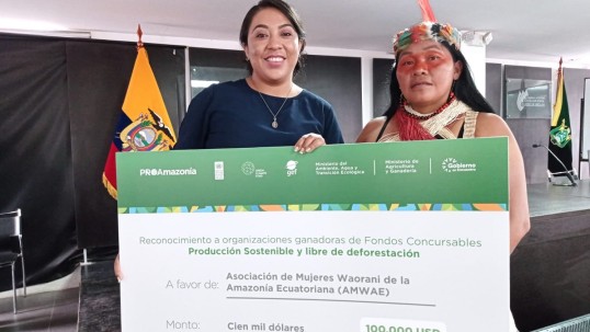 Asociaciones y organizaciones amazónicas recibieron reconocimientos / Foto: cortesía ministerio de Ambiente