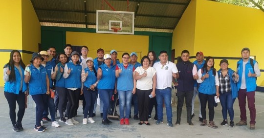 Se llevaron a cabo actividades de limpieza y adecentamiento de las viviendas/ Foto: cortesía MIES