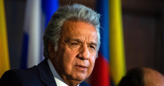 Moreno instó a los ecuatorianos a no permitir el triunfo de la candidata del movimiento correísta Revolución Ciudadana / Foto: cortesía 
